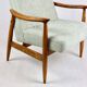 Vintage armchair GFM 300-202 design J.Kedziorek Loft 70s vintage light green