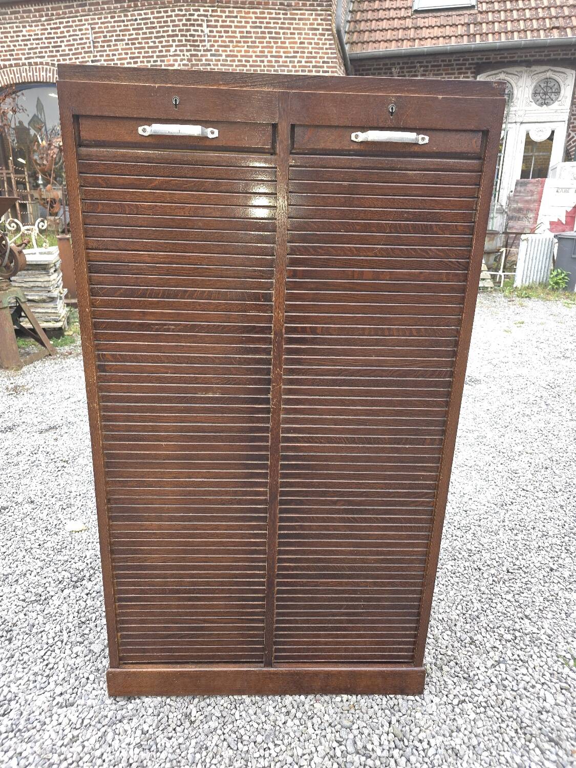 Classeur à rideaux en chêne