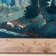 Watercolour painting XVIII "View of Lasaratz - Château de Sarraz" Canton of Va