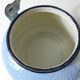 old enamelled steel kettle