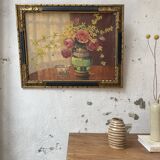 Oil painting flowers 1900