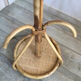 Floor lamp 60s bamboo rattan