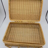 Wicker suitcase