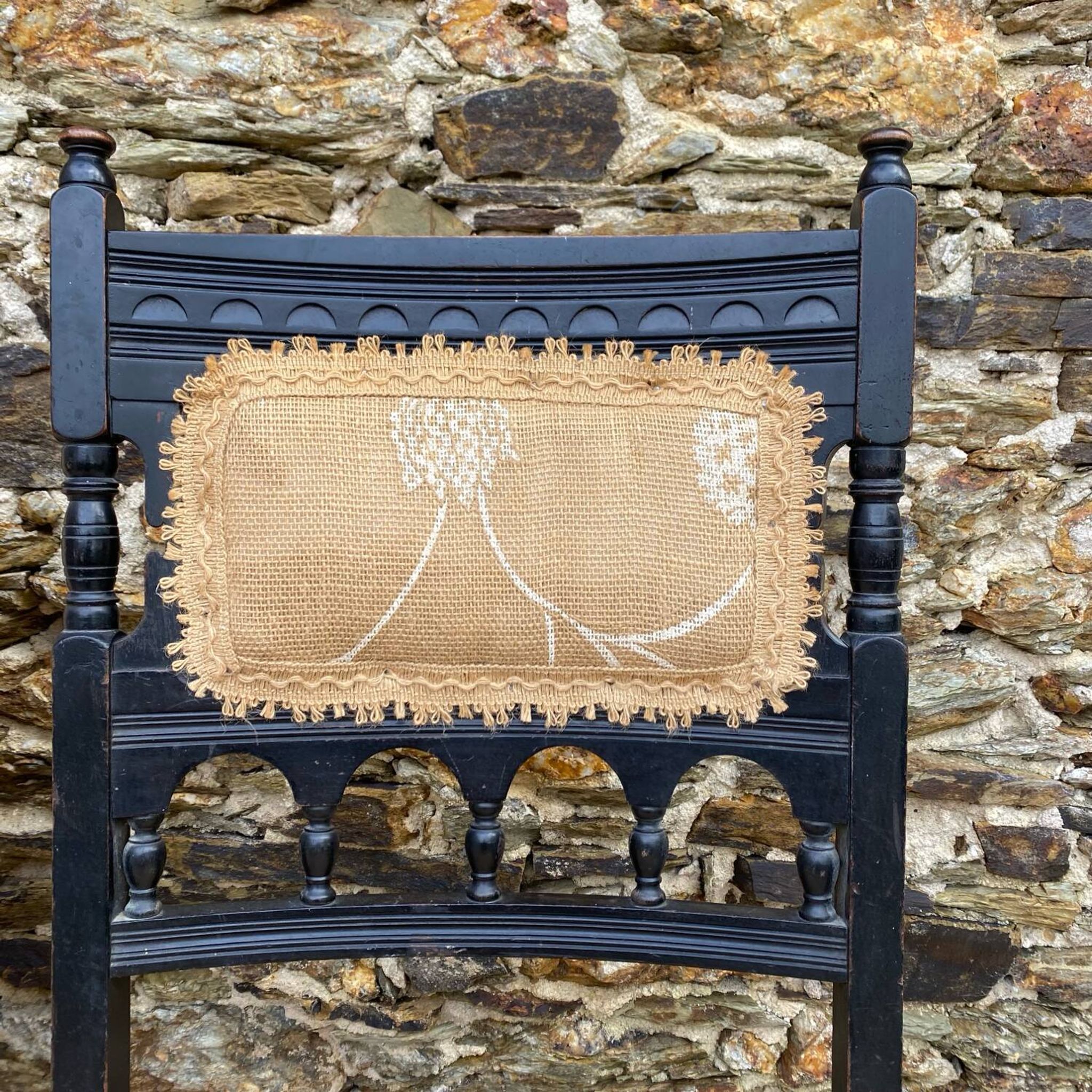 Victorian style nurse's chair, late 19th century fireside chair