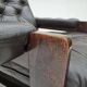 1970s, Danish armchair, brown furniture leather, oak wood.
