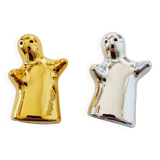 Fun Metallic Salt and Pepper Shaker Set in Silver and Gold