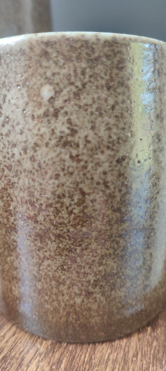 Ceramic workshop service in stoneware signed by karoly balogh.