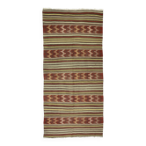 Grand Kilim Turc Yoruk Vintage 150x300 cm Rayures Geometriques