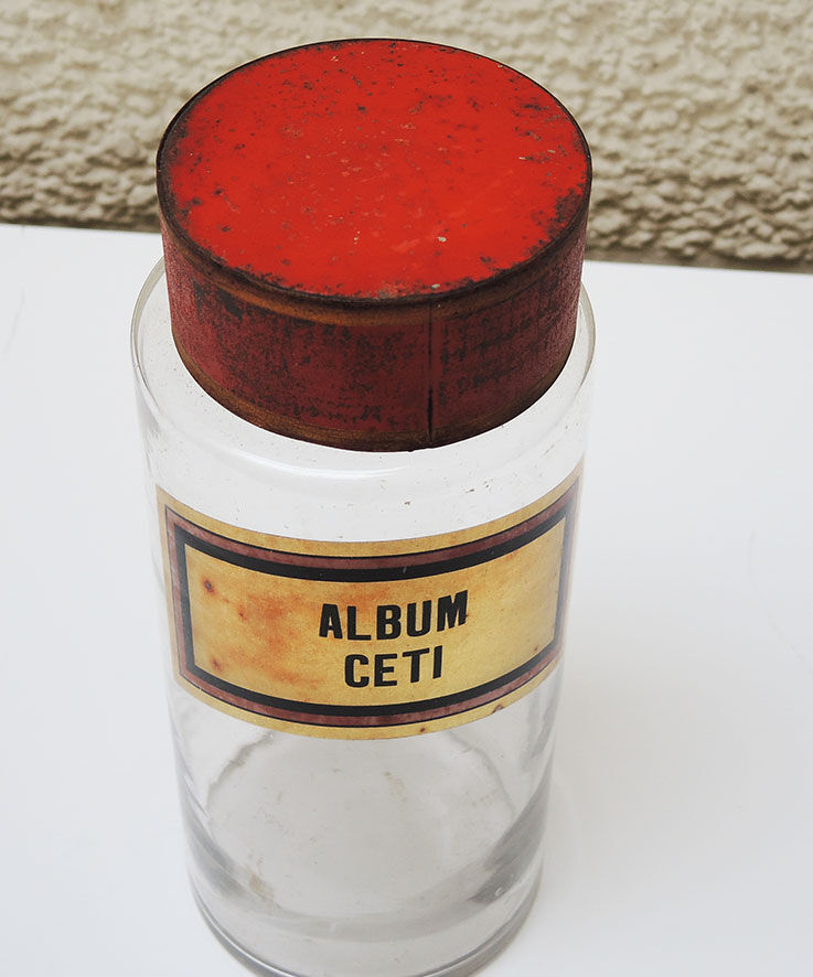 Ancien pot à pharmacie apothicaire album ceti