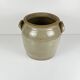 Old confit pot in stoneware, grey colour, 1900.