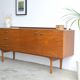 Vintage metal handles enfilade 183cm