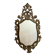 Golden wooden mirror in Baroque style from the 1950s, France.