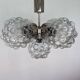 Design Glass and chrome pendant by Kamenicky Senov, Czechoslovakia, 1970s