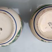 2 vases by Henriot Quimper, 1950 in very good condition.