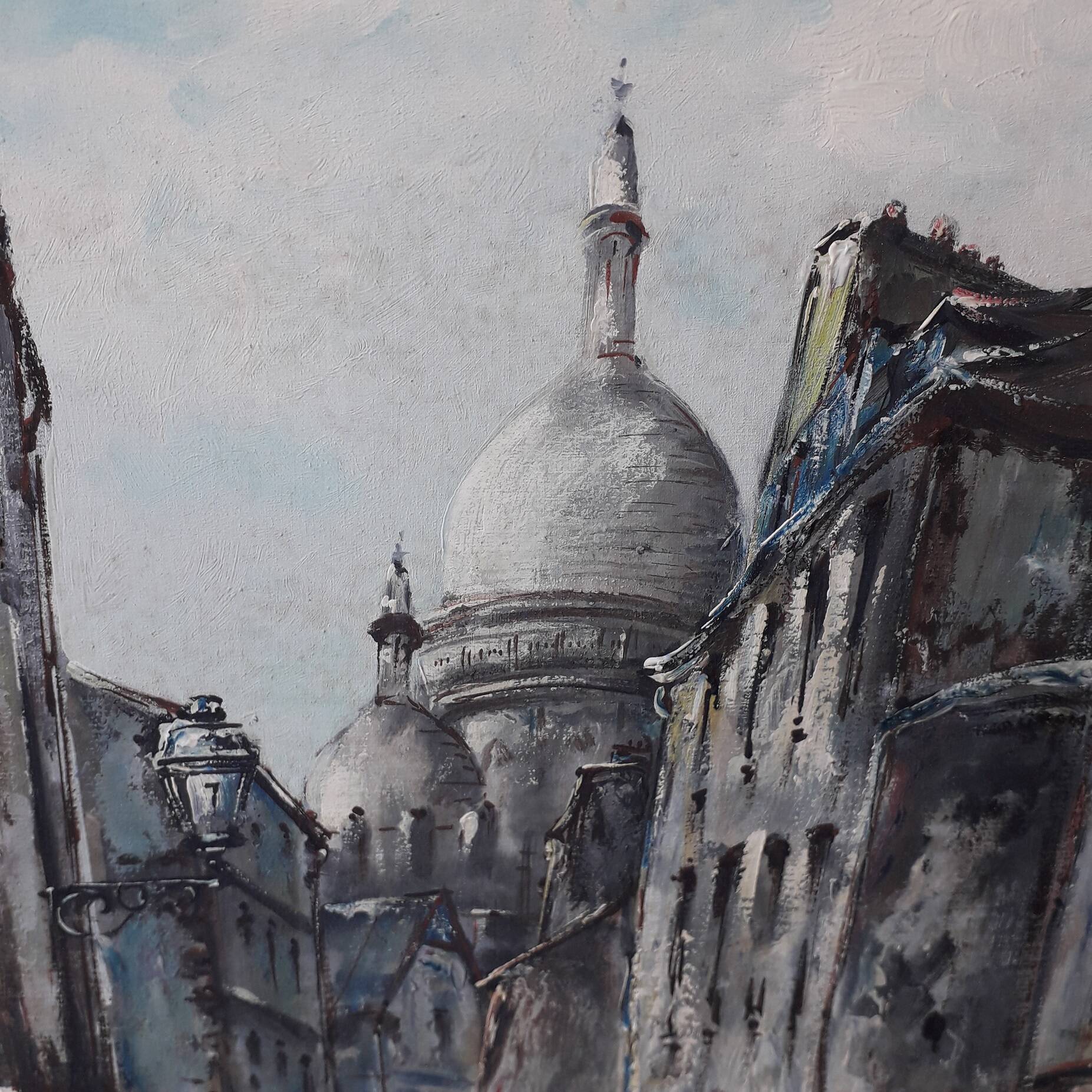 Painting table Montmartre Paris Raymond Besse