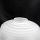 Art deco, vintage frosted white glass globe, swirl design light shade