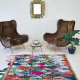 Tapis boucherouite 124x158cm