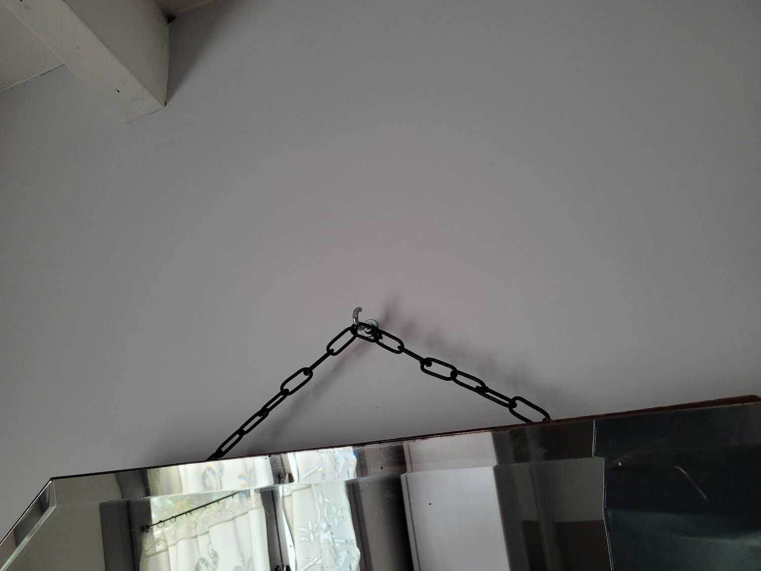 Art Deco wrought iron mirror