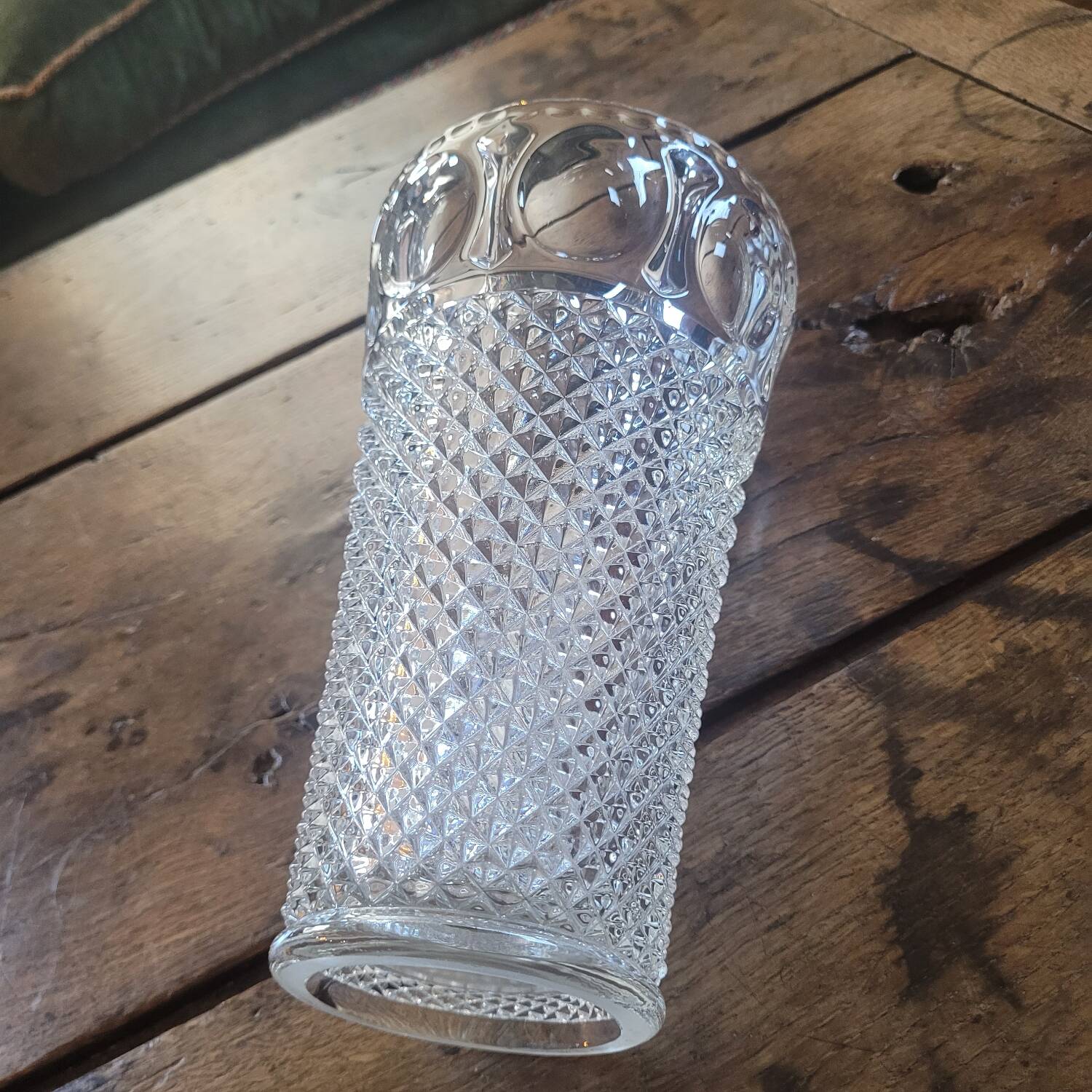 Vintage thick glass vase