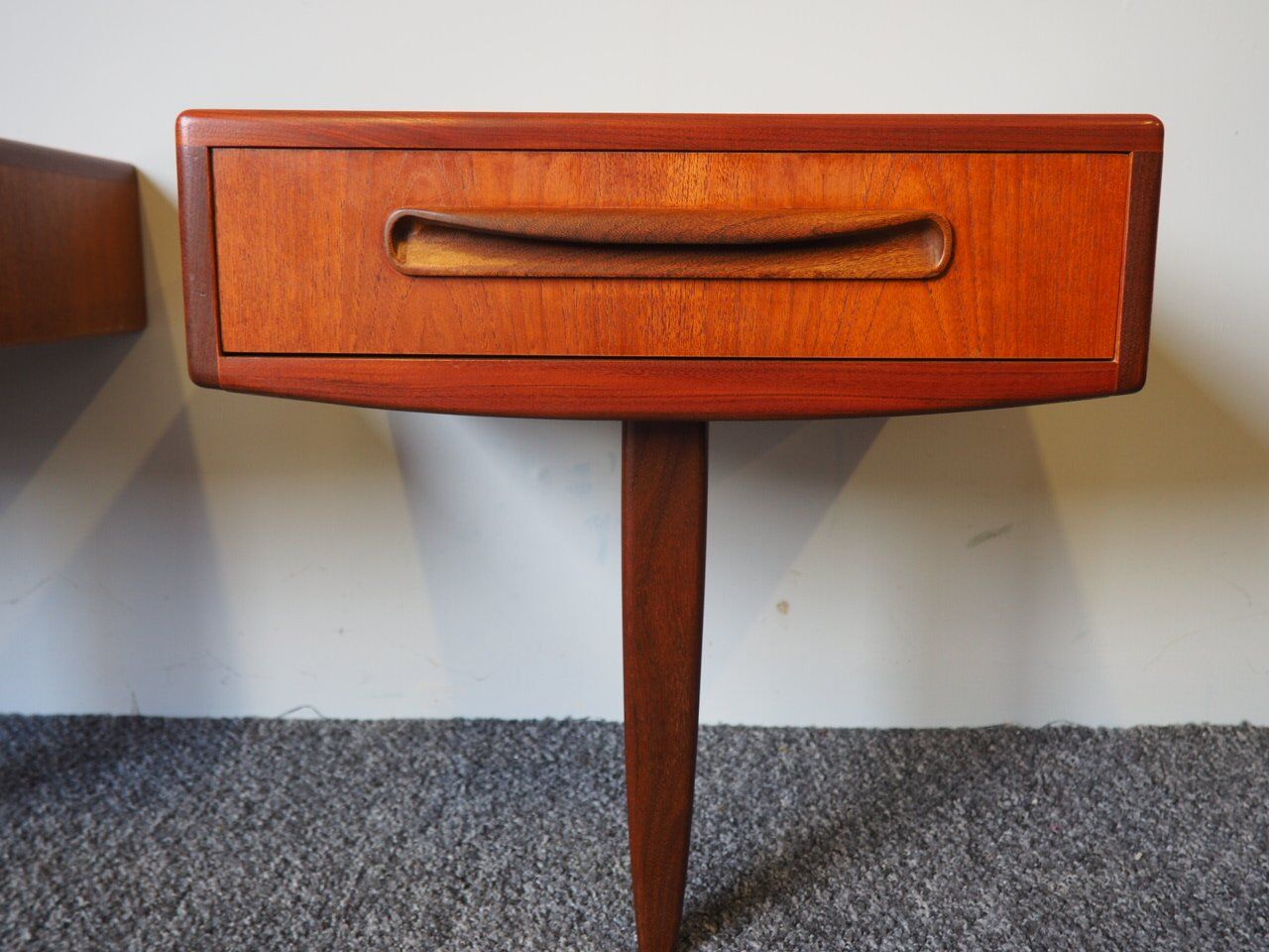 Pair of G Plan Fresco bedside tables in teak