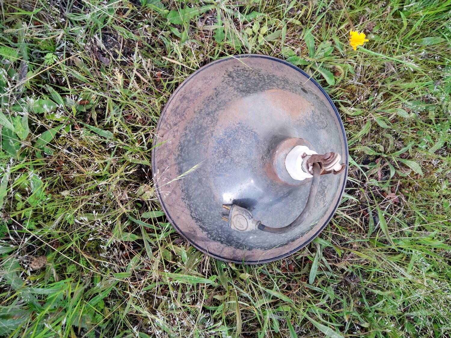 Industrial sheet metal pendant light 40 cm