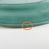 Royal Boch green earthenware dish 31 cm