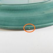 Plat en faïence Royal Boch vert 31 cm
