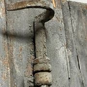 Pair of old shutters