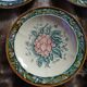 5 assiettes anciennes majolique Longchamp 