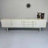 Antique geometric brutalist sideboard design from the 60s Musterring