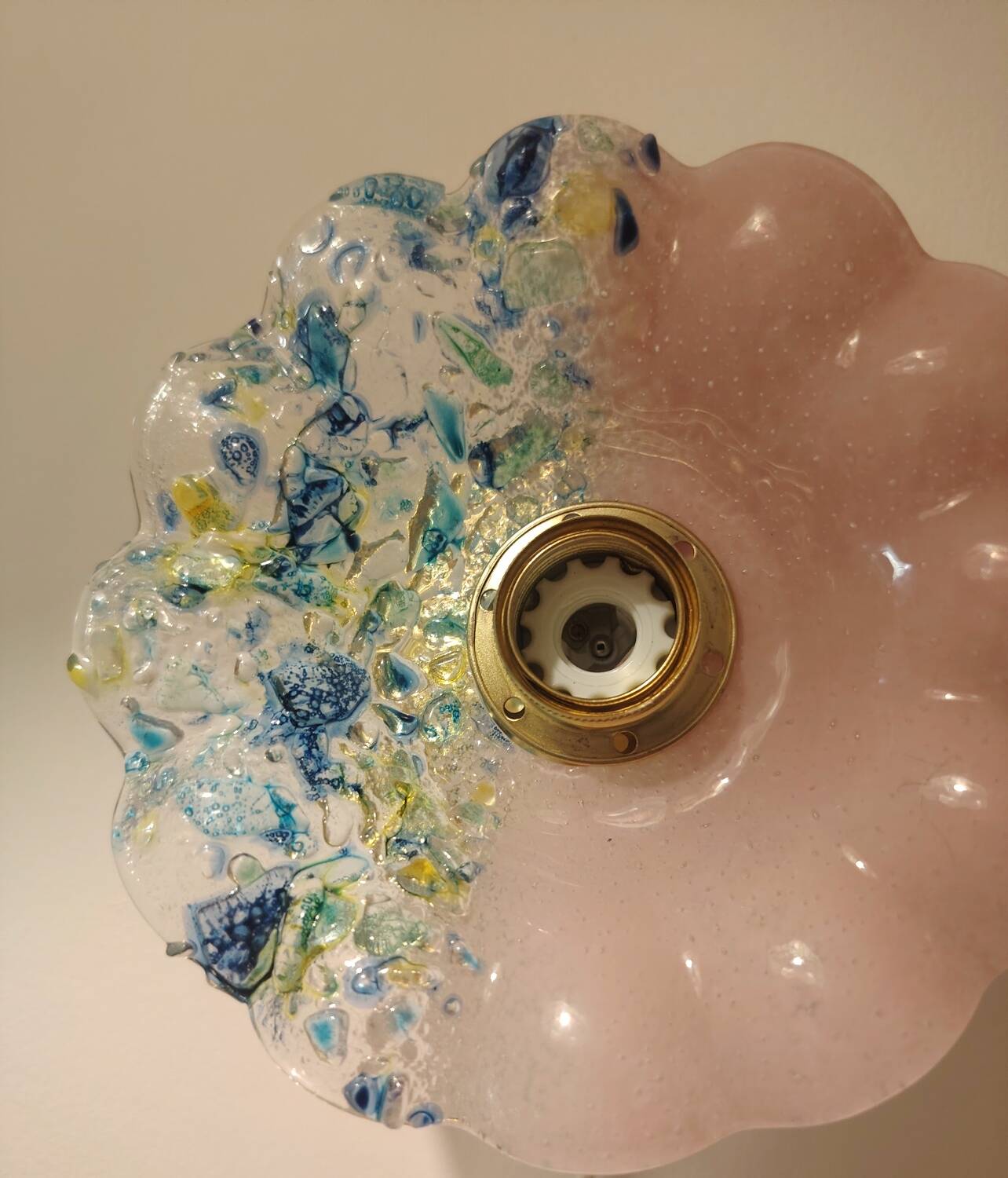 Murano flower wall light