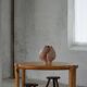 Rainer Daumiller, extendable round dining table in pine, modern Danish style, 1970s.