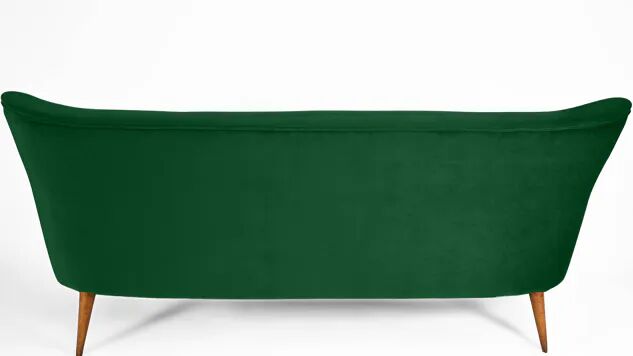 Sofa after renovation, 1960s, bottle green.