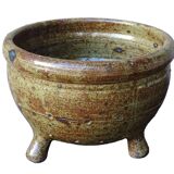 Grande passoire vintage française en céramique