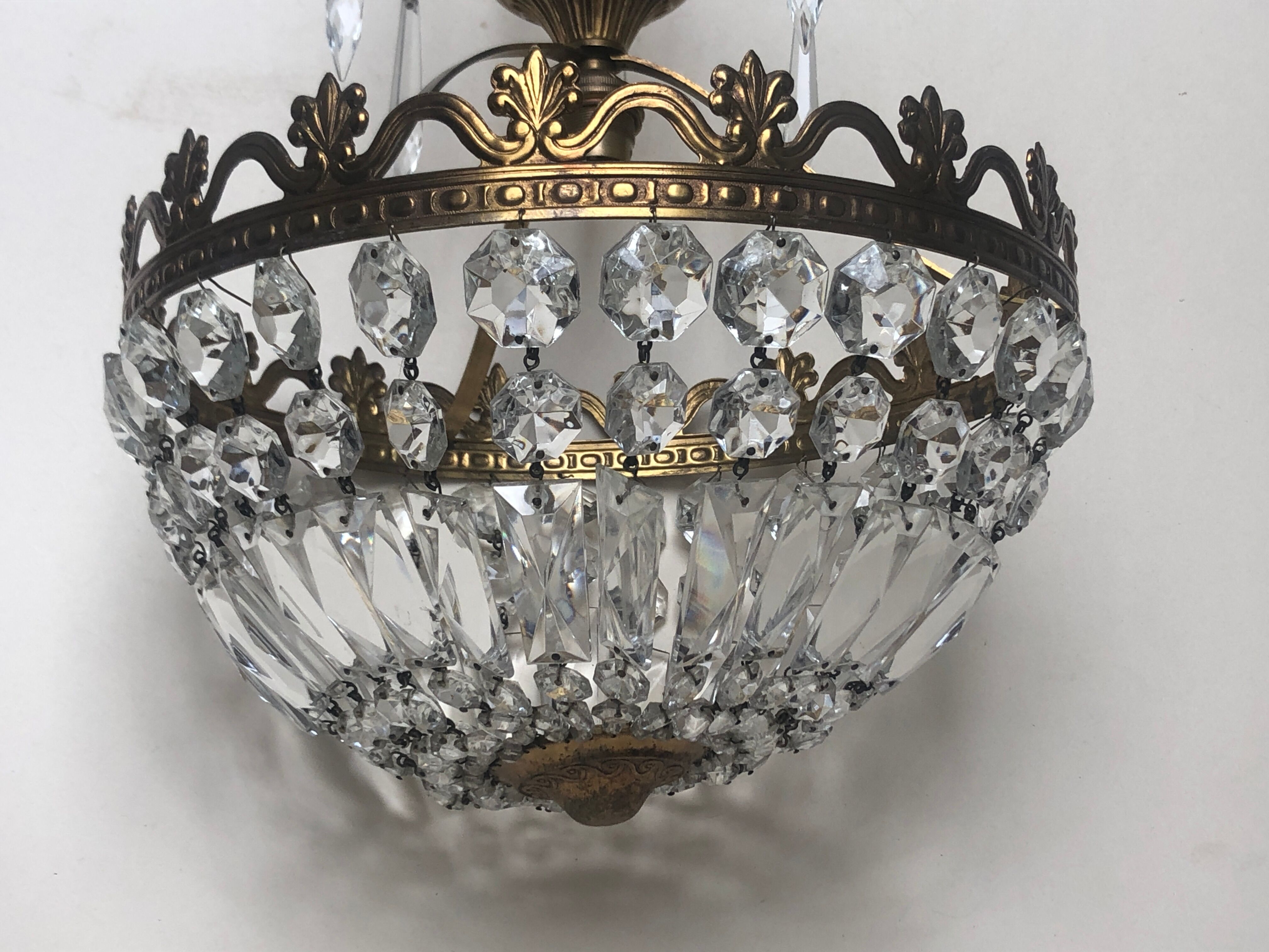 Crystal tassel chandelier