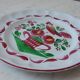 Decorative hand-painted ceramic plate 50s-60s