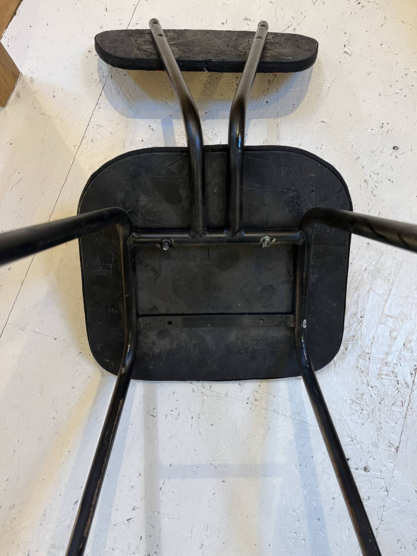 Pair of canvas high chairs