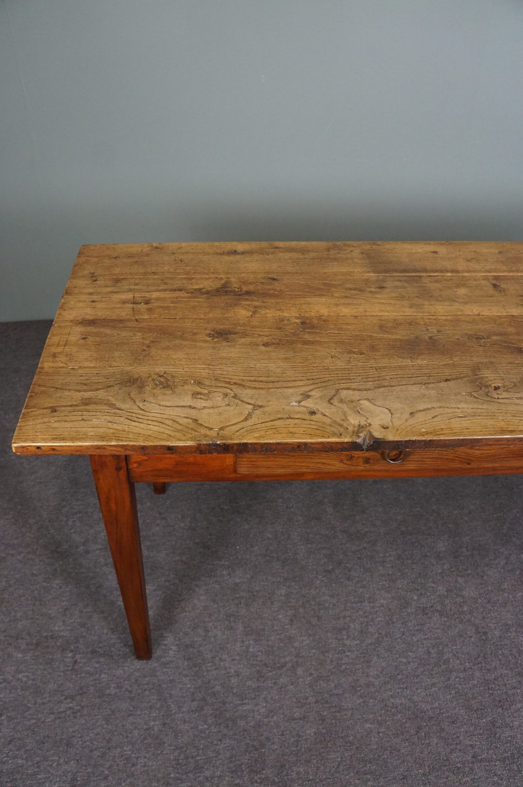 French farmhouse oak dining table circa 1880