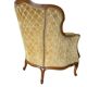 Fauteuil baroque vintage jaune doré / une place / canapé