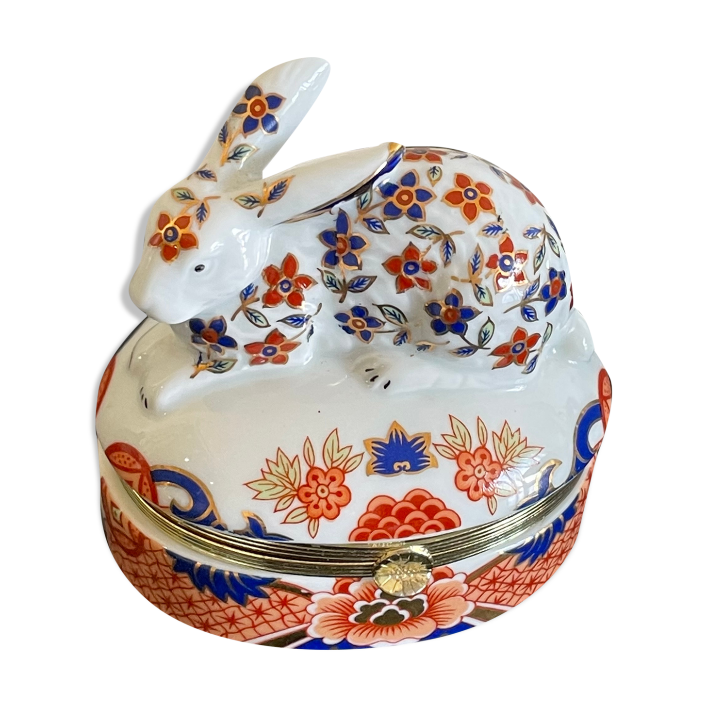 Porcelain rabbit box from Japan