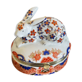 Porcelain rabbit box from Japan
