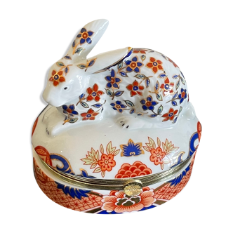 Porcelain rabbit box from Japan