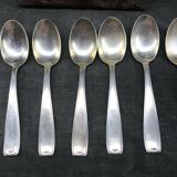 Lot of 12 cutlery in silver metal Deetjen 100