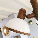 Suspension Steinhauer vintage 3 lampes années 80