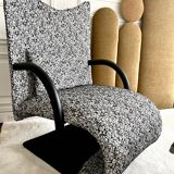Armchair set and footrest vintage design line Roset Zen
