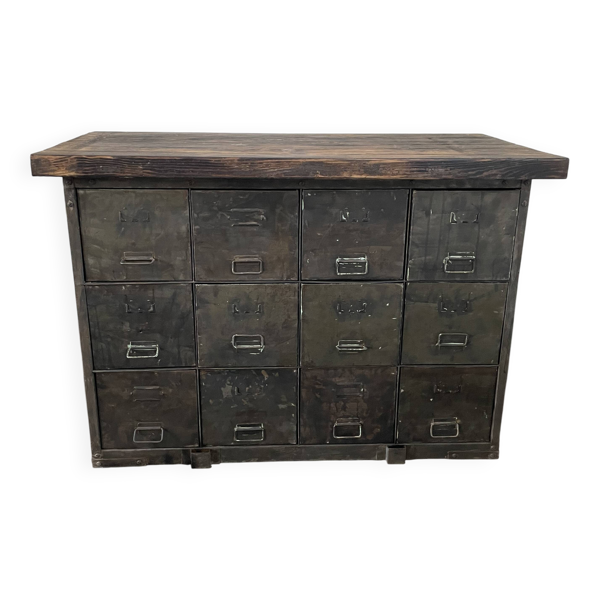 Meuble militaire 1945 12 tiroirs