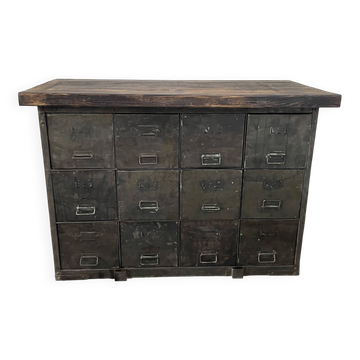 Meuble militaire 1945 12 tiroirs