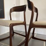 Pair of Baumann chairs model sled