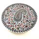 Round dish Gien decoration bothée or cashmere 26cm for pie and cake