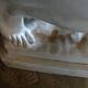Painted bronze sculpture